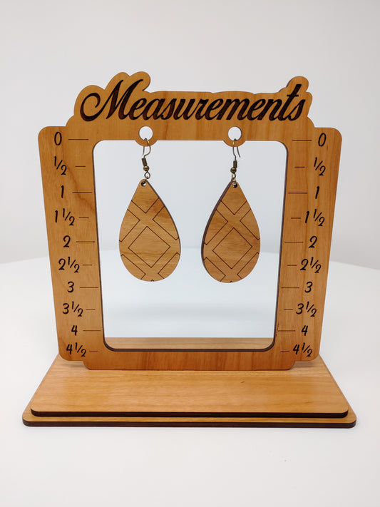 Earring Measurement Display