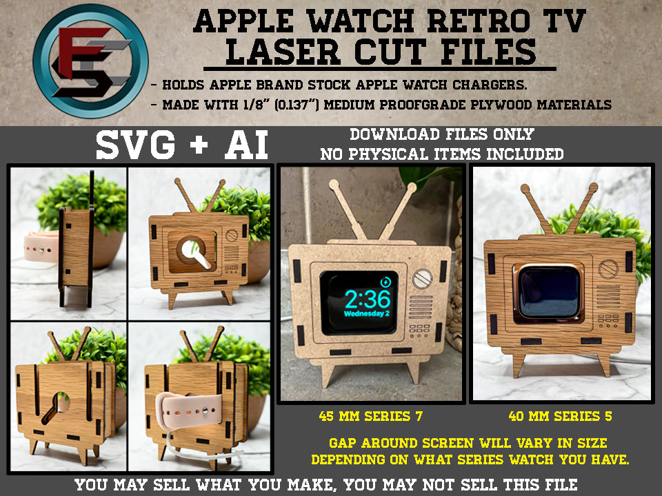 Apple Watch Retro TV Stand