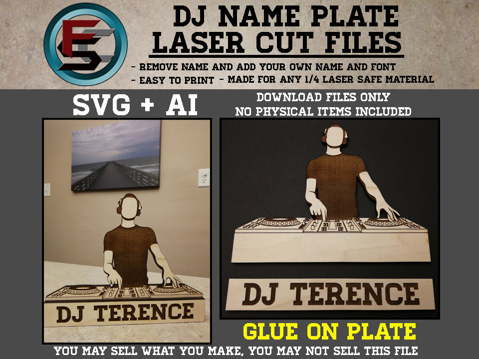 DJ Name Plate