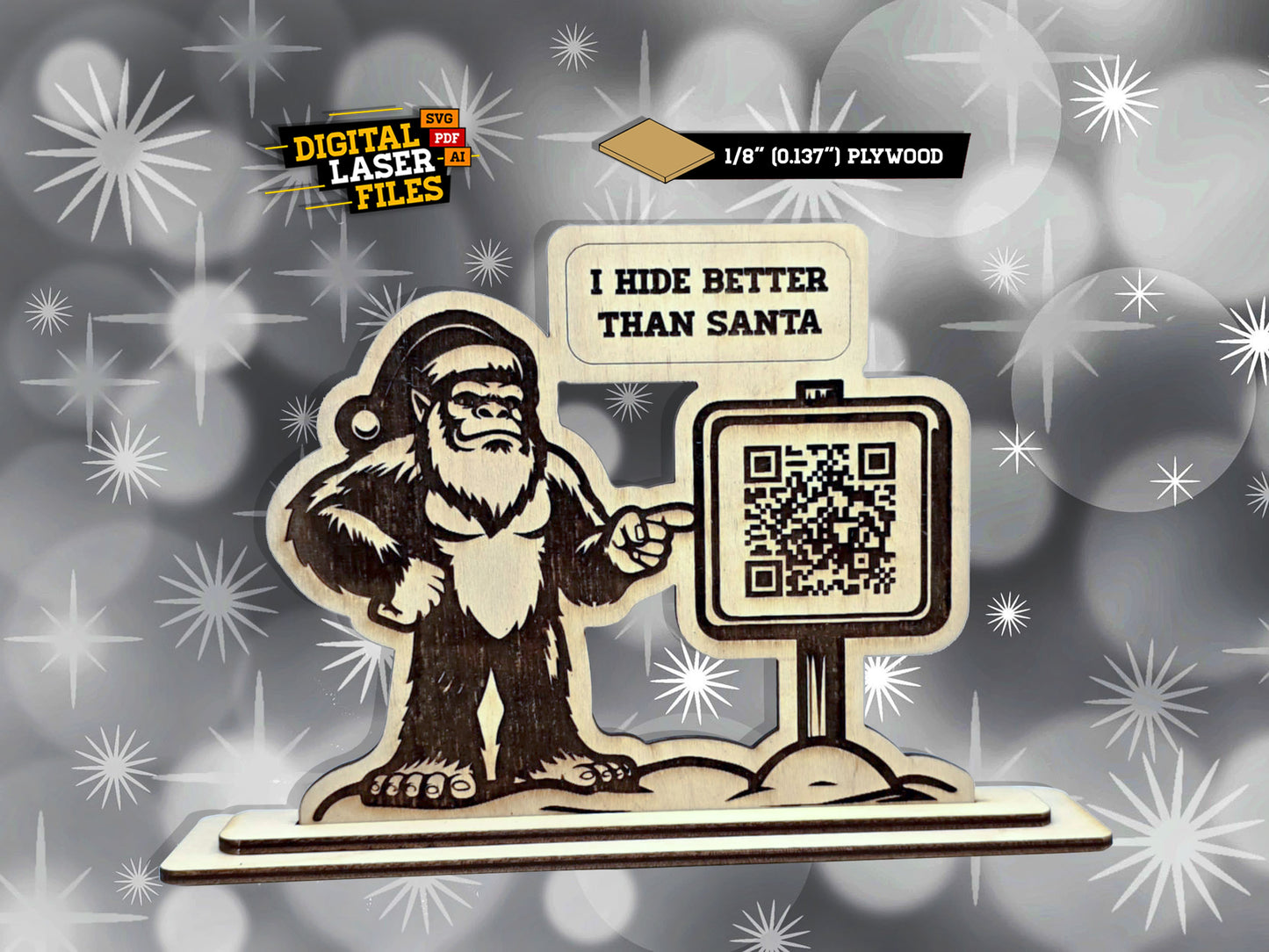 Bigfoot - Santa Tracker Display