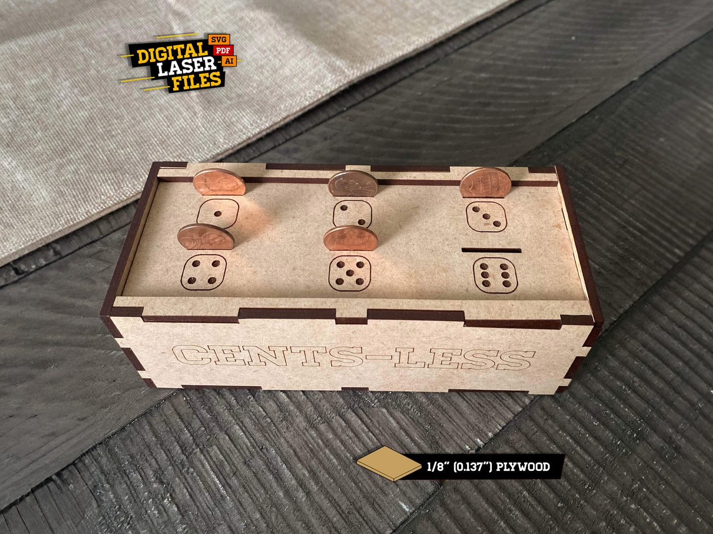 Cents-less the game (Version 2 - Thinner wood Edition)
