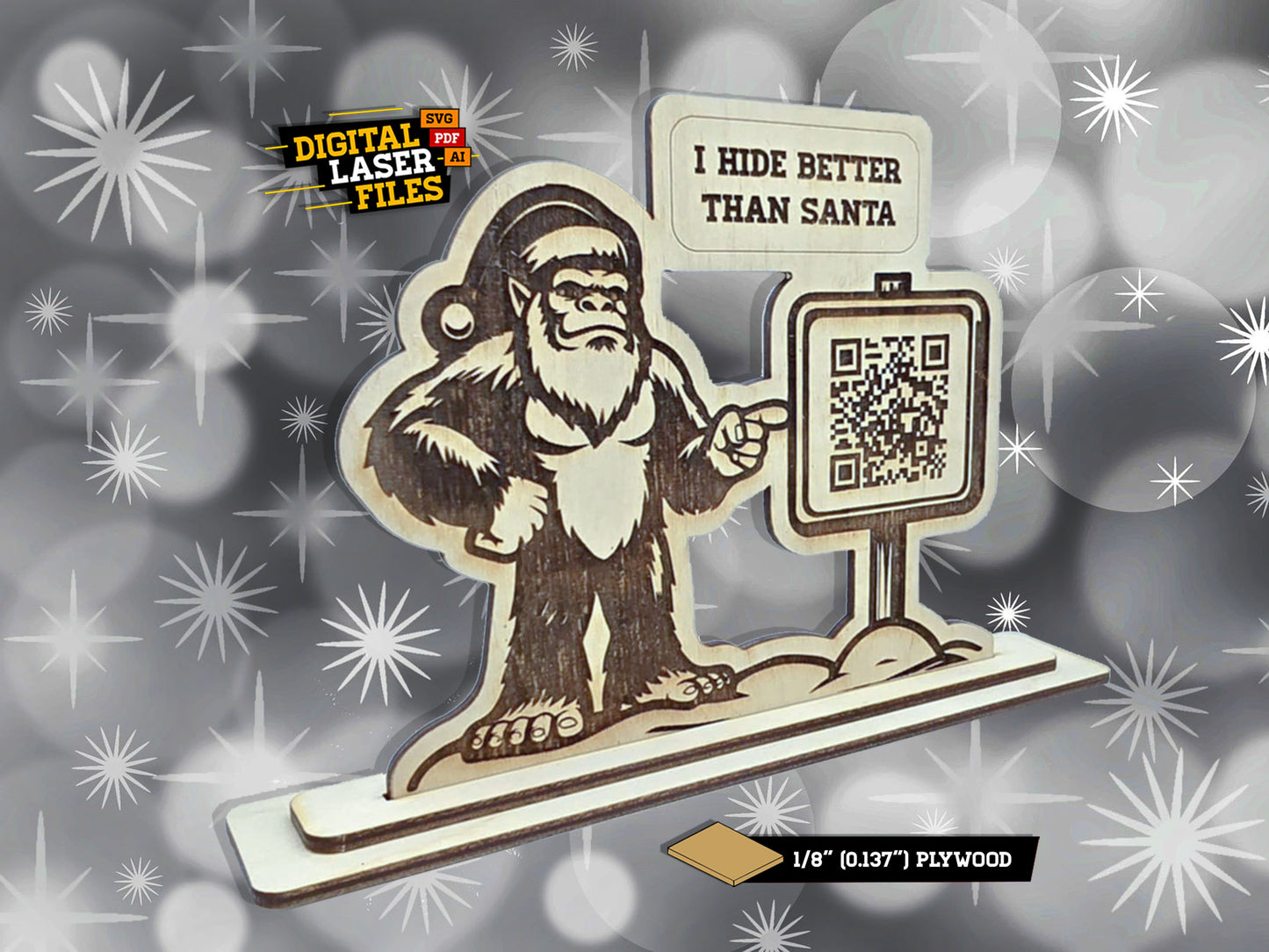 Bigfoot - Santa Tracker Display