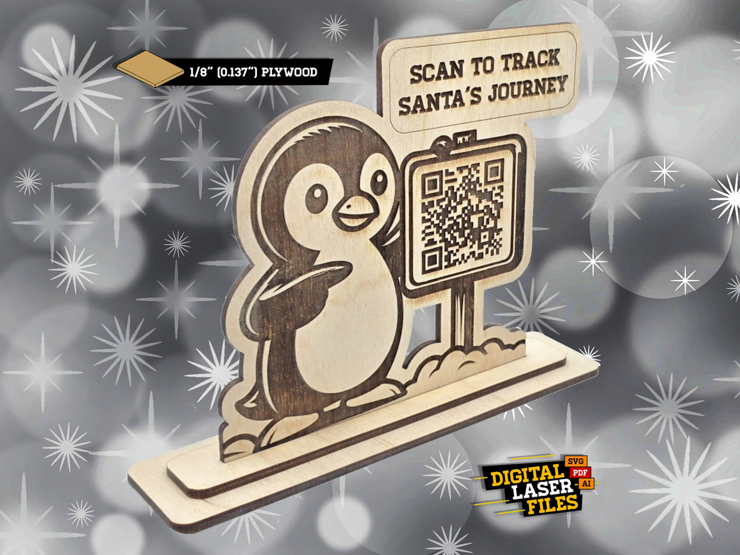 Penguin - Santa Tracker Display