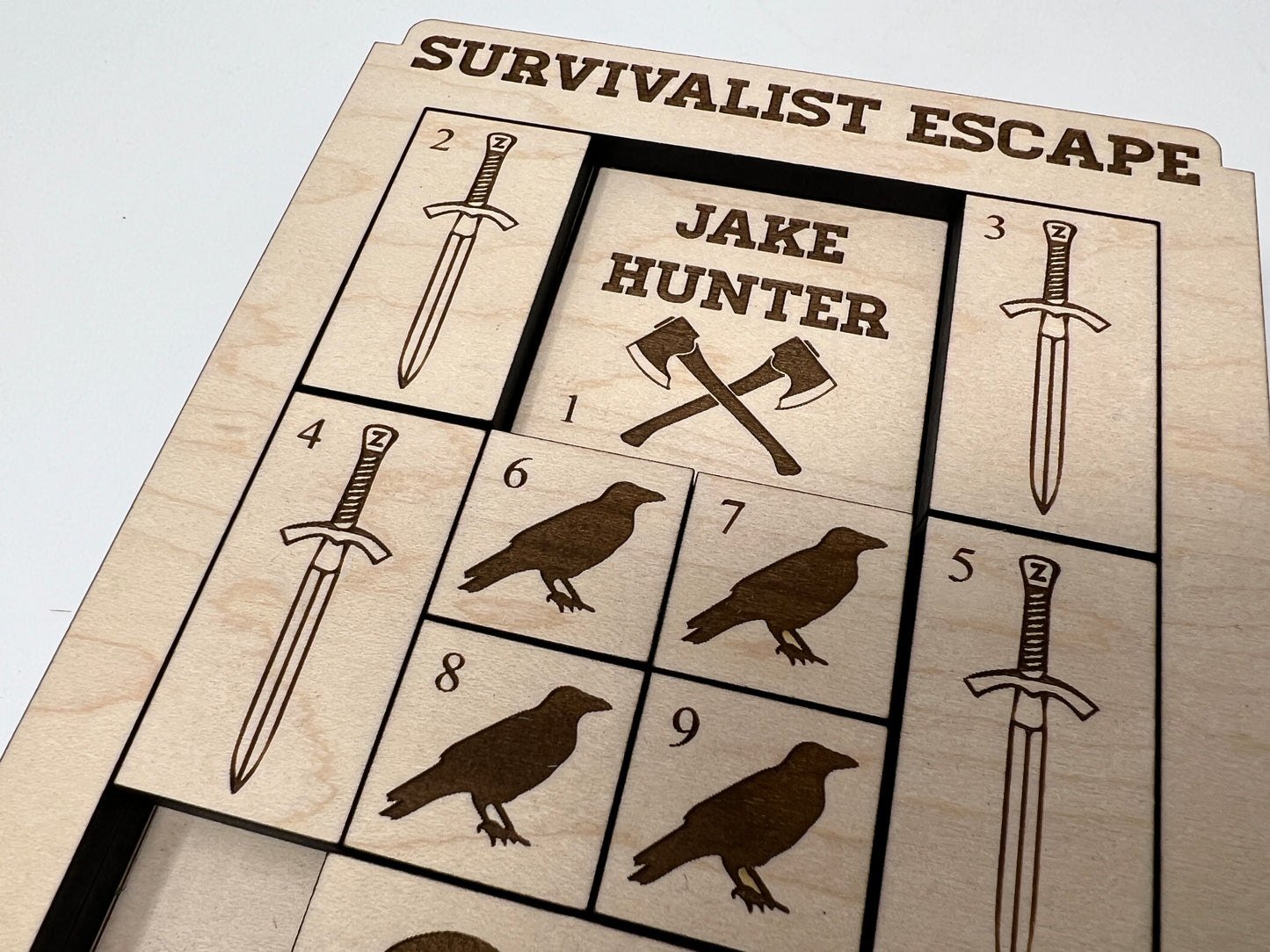 Survivalist Escape Slide Puzzle Game