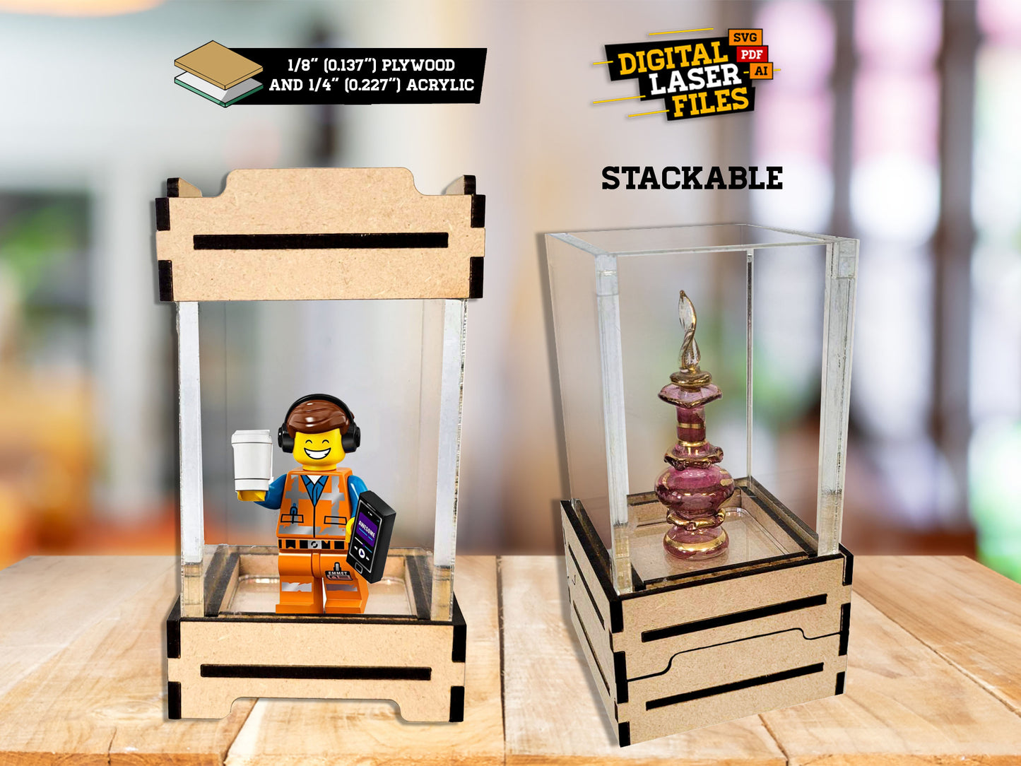Small Stackable Display Case