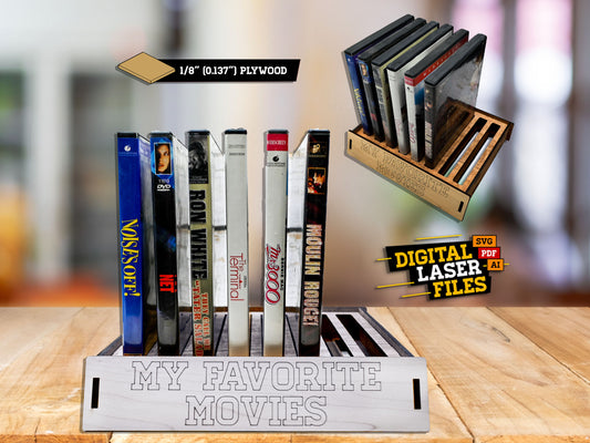 Display Stand for DVD Movies