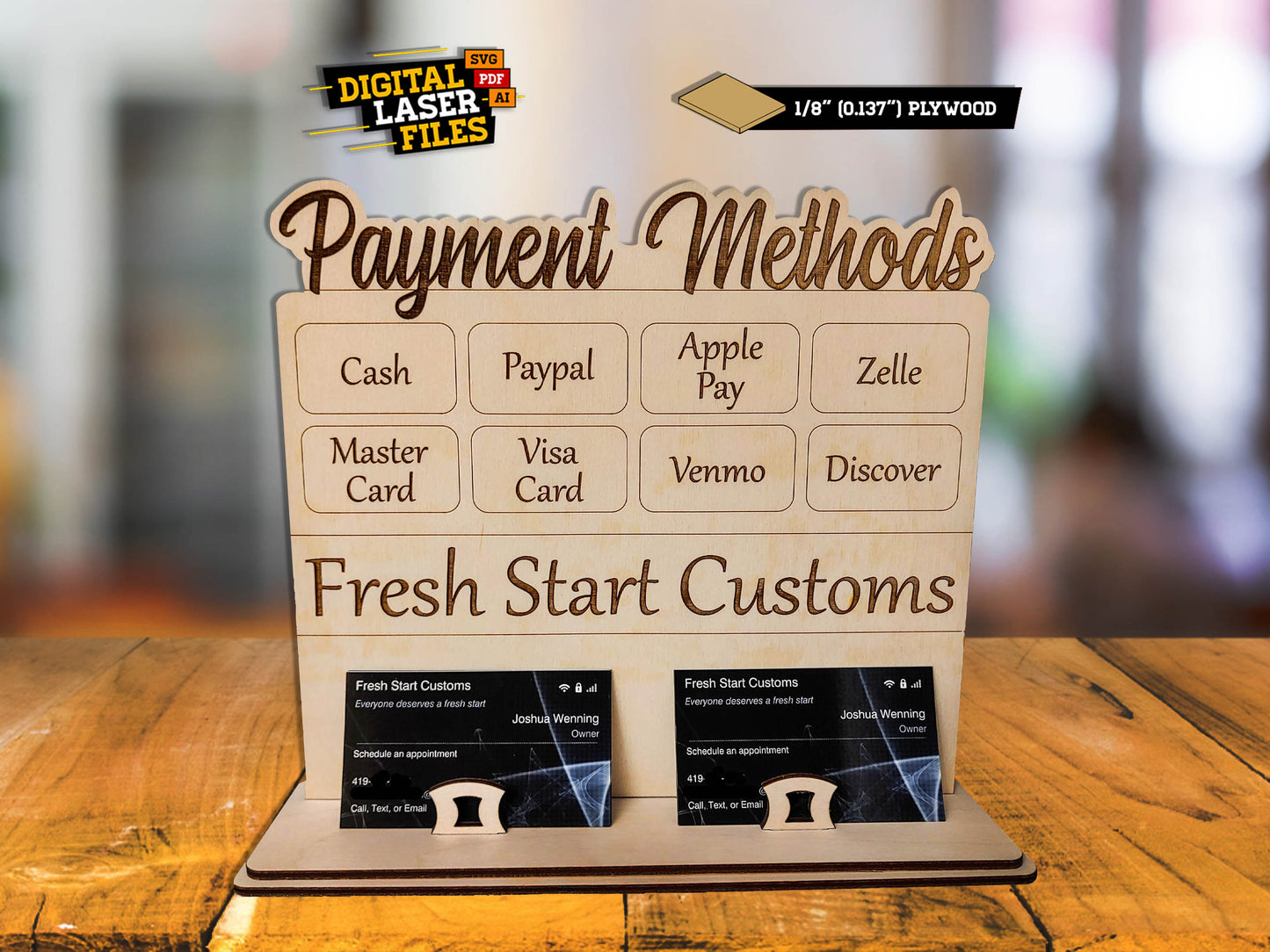 Payment Methods Stand
