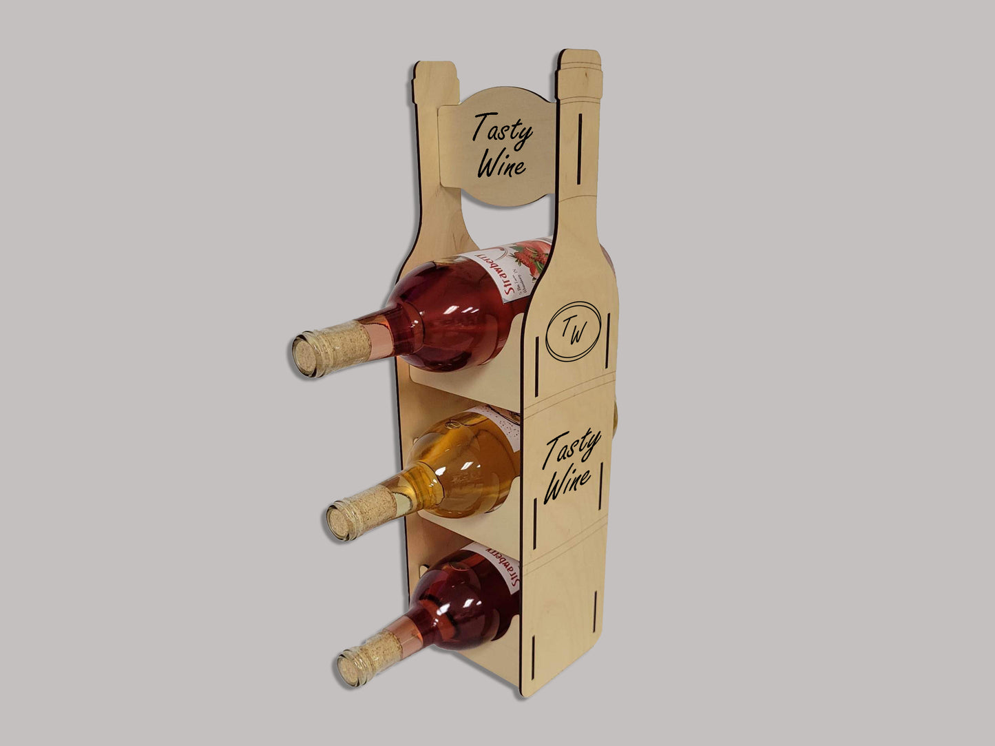 Bottle Shaped Wine Rack