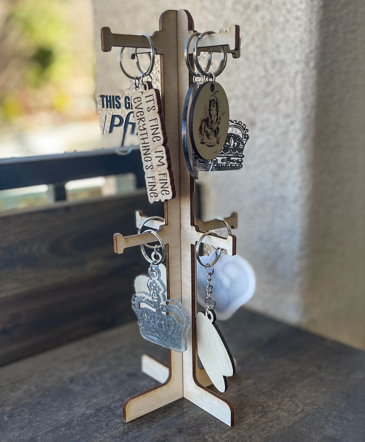 Double Keychain Stand