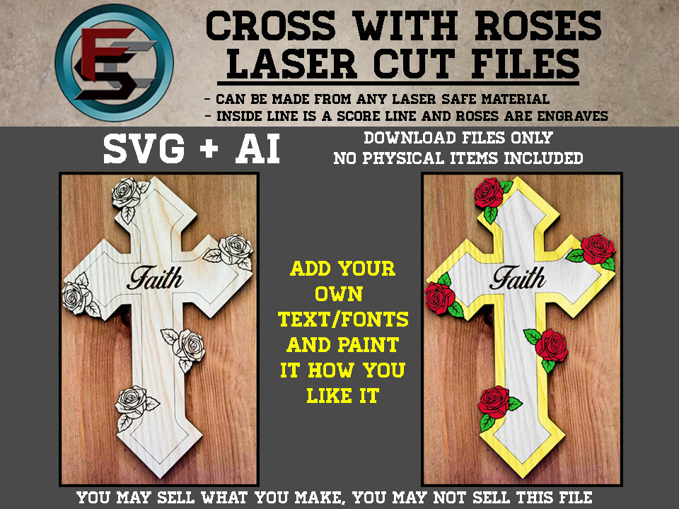 Cross With Roses