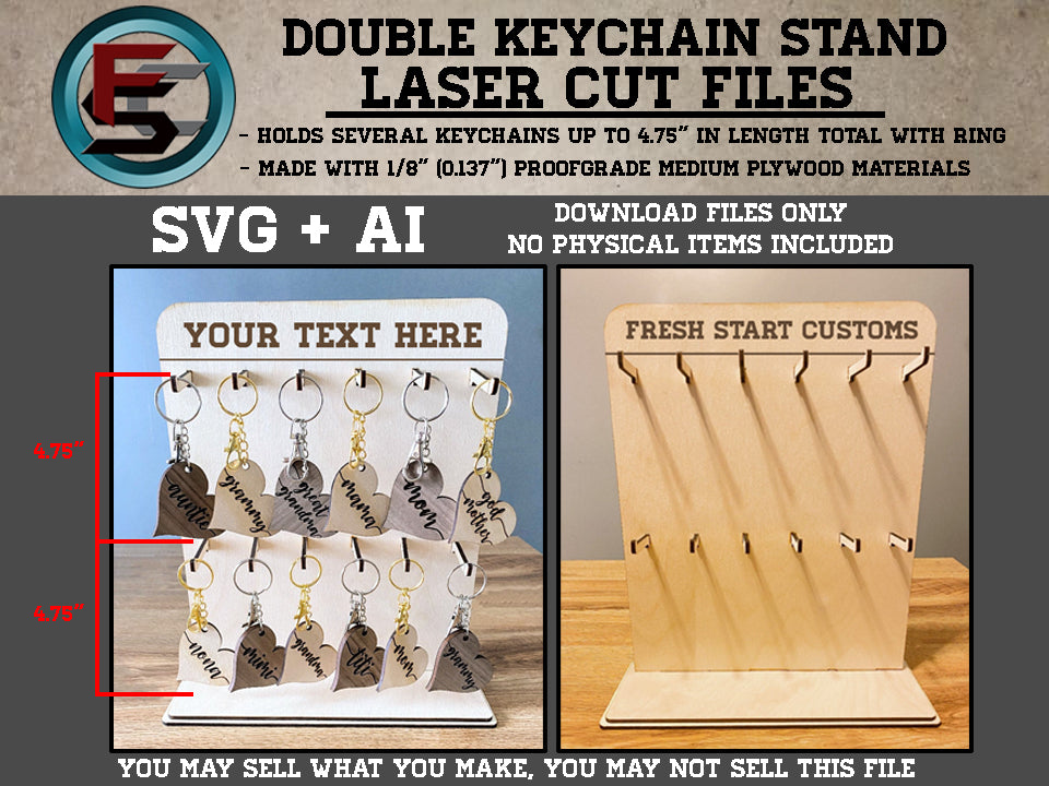 Double Keychain Stand