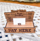 Raised Payment Stand