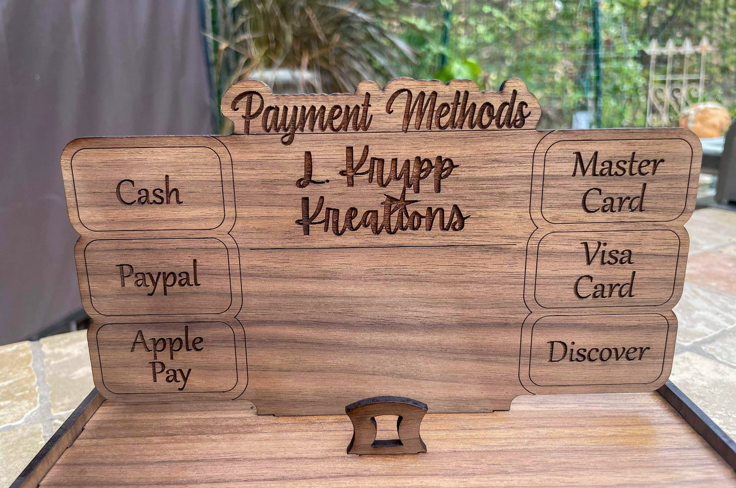 Raised Payment Stand