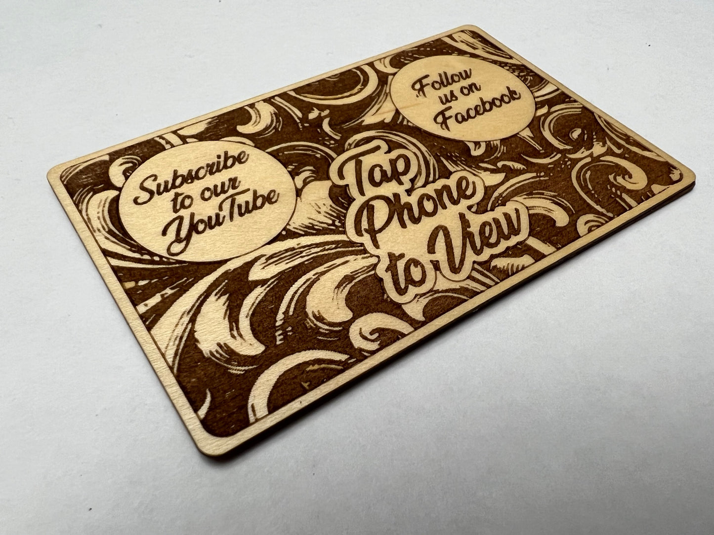 Wooden NFC Business Card Template