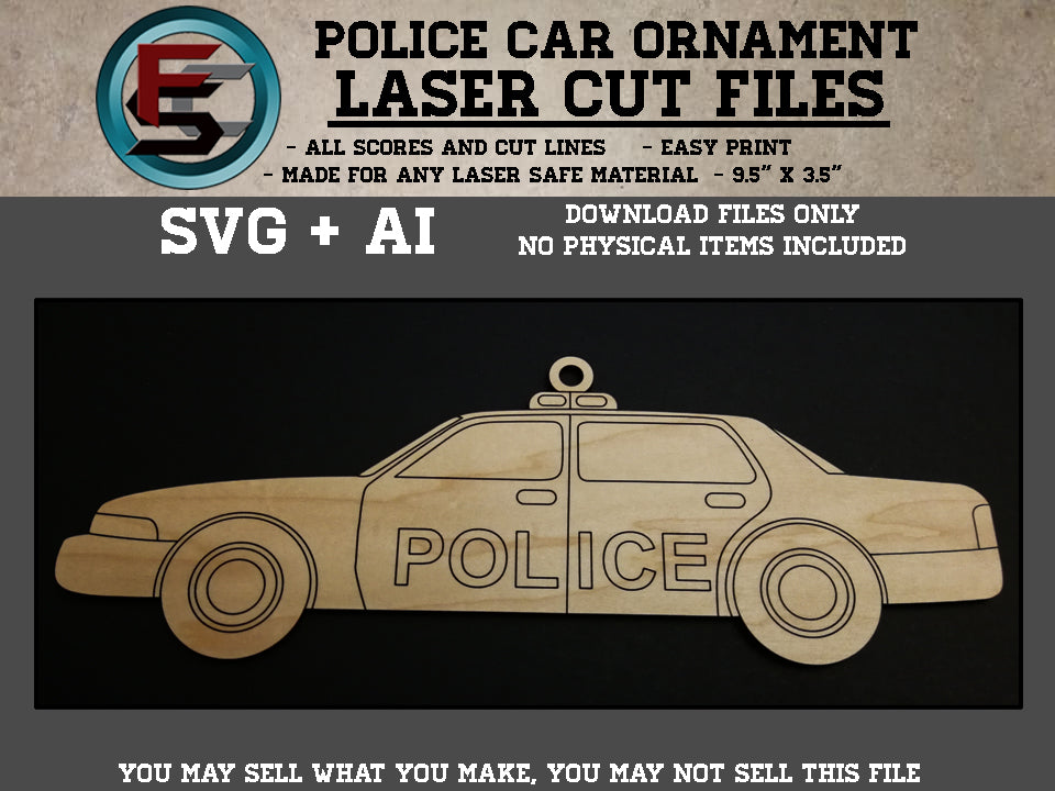 Police Car Ornament
