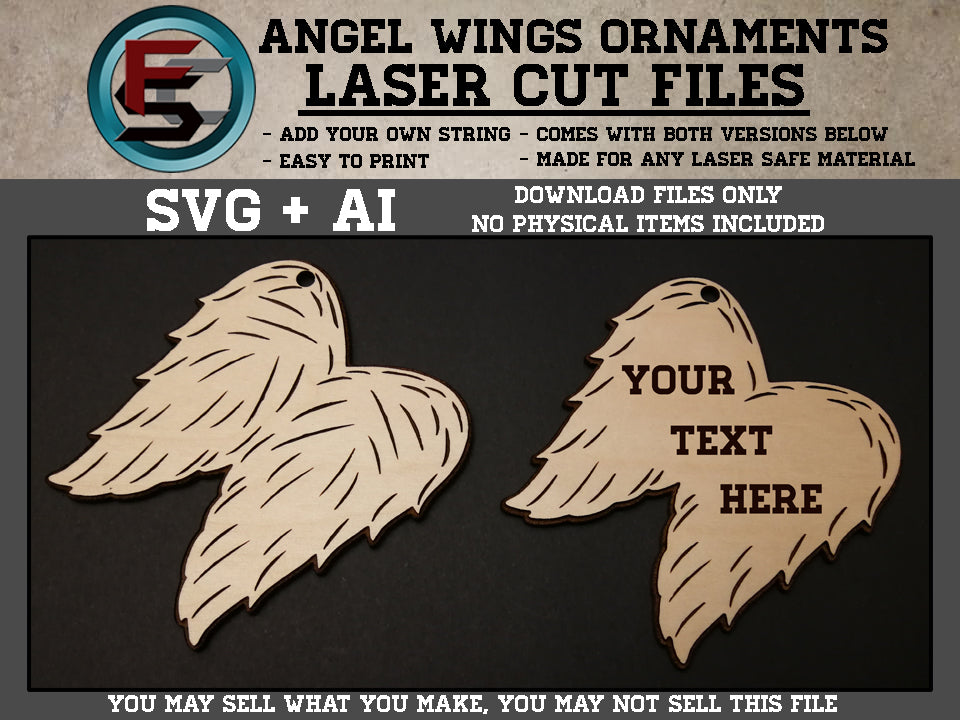 Angel Wings Ornaments