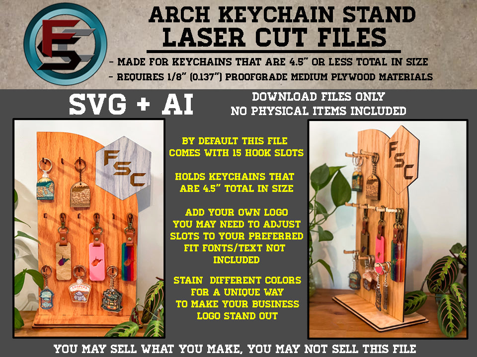 Arch Logo Keychain Stand