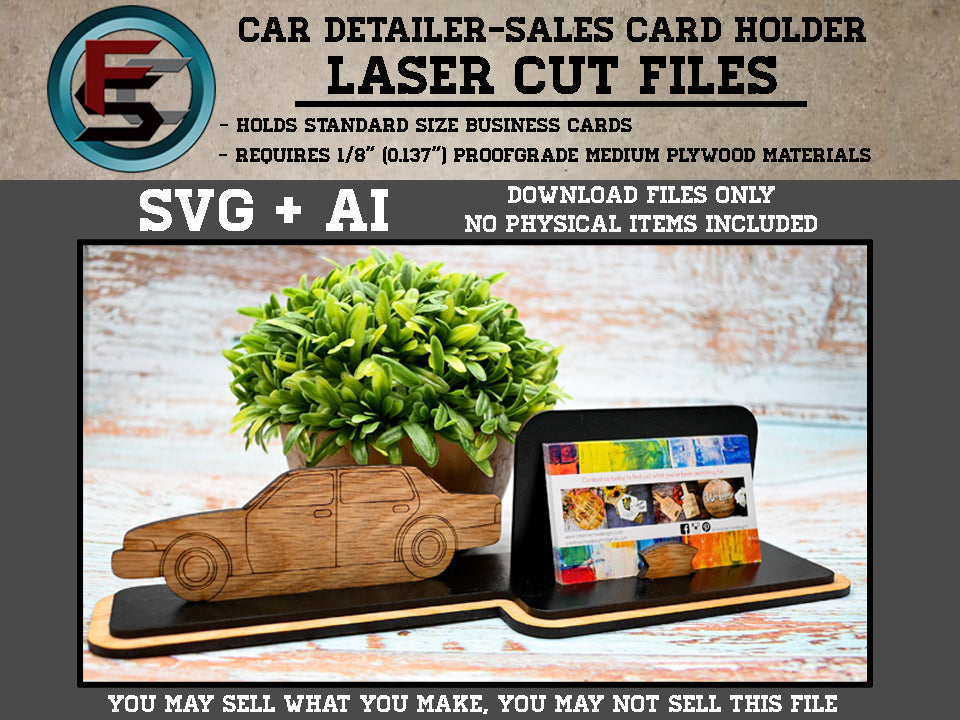Car Detailer-Sales Card Holder