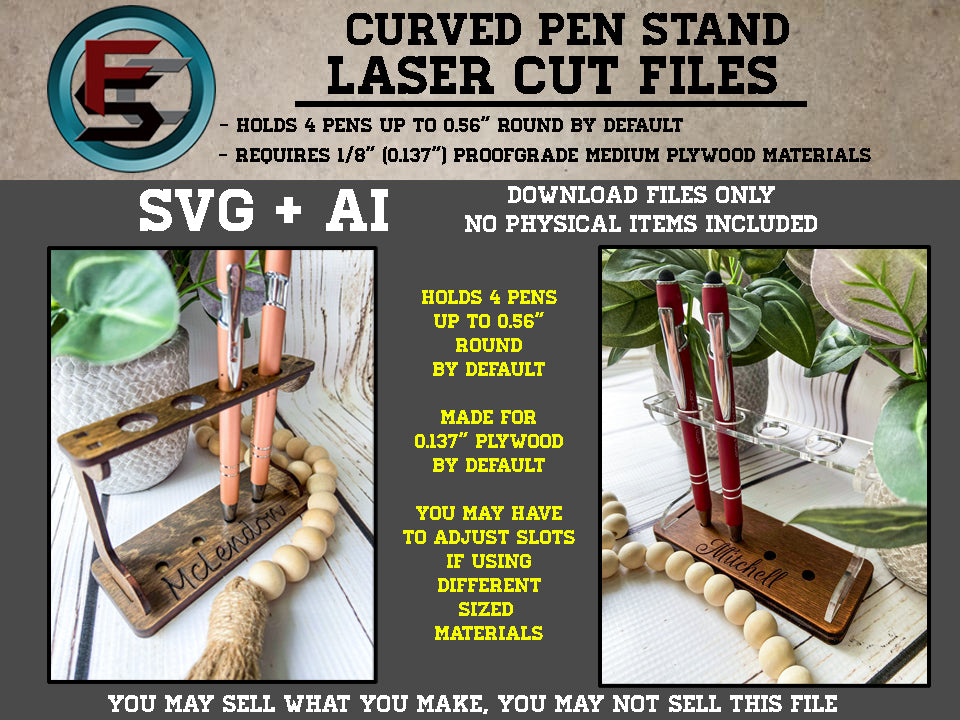 Curved Pen Stand