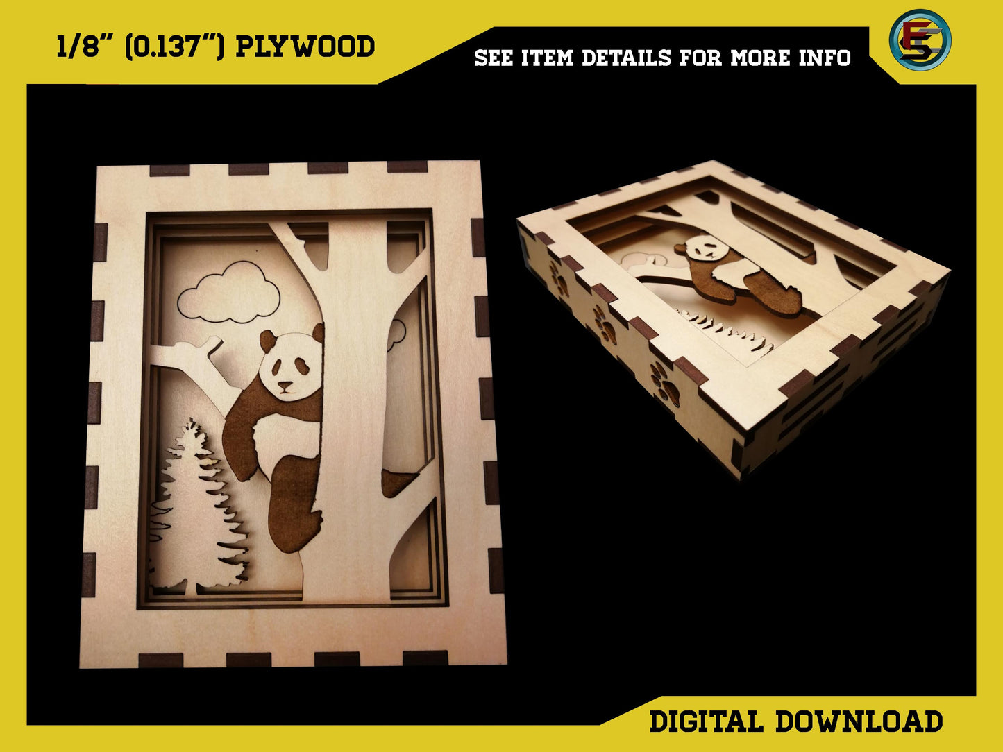 Layered Panda Box