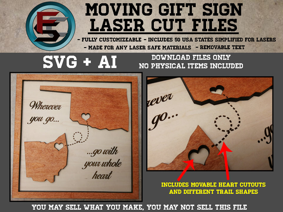 Moving Gift Sign