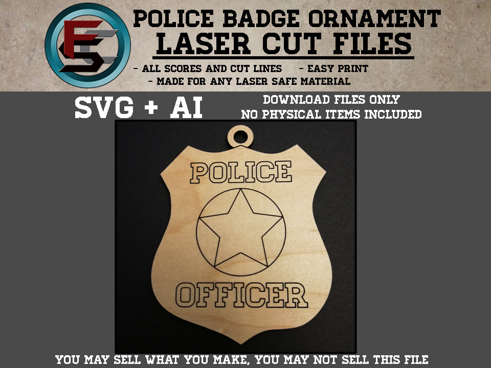 Police Badge ornament
