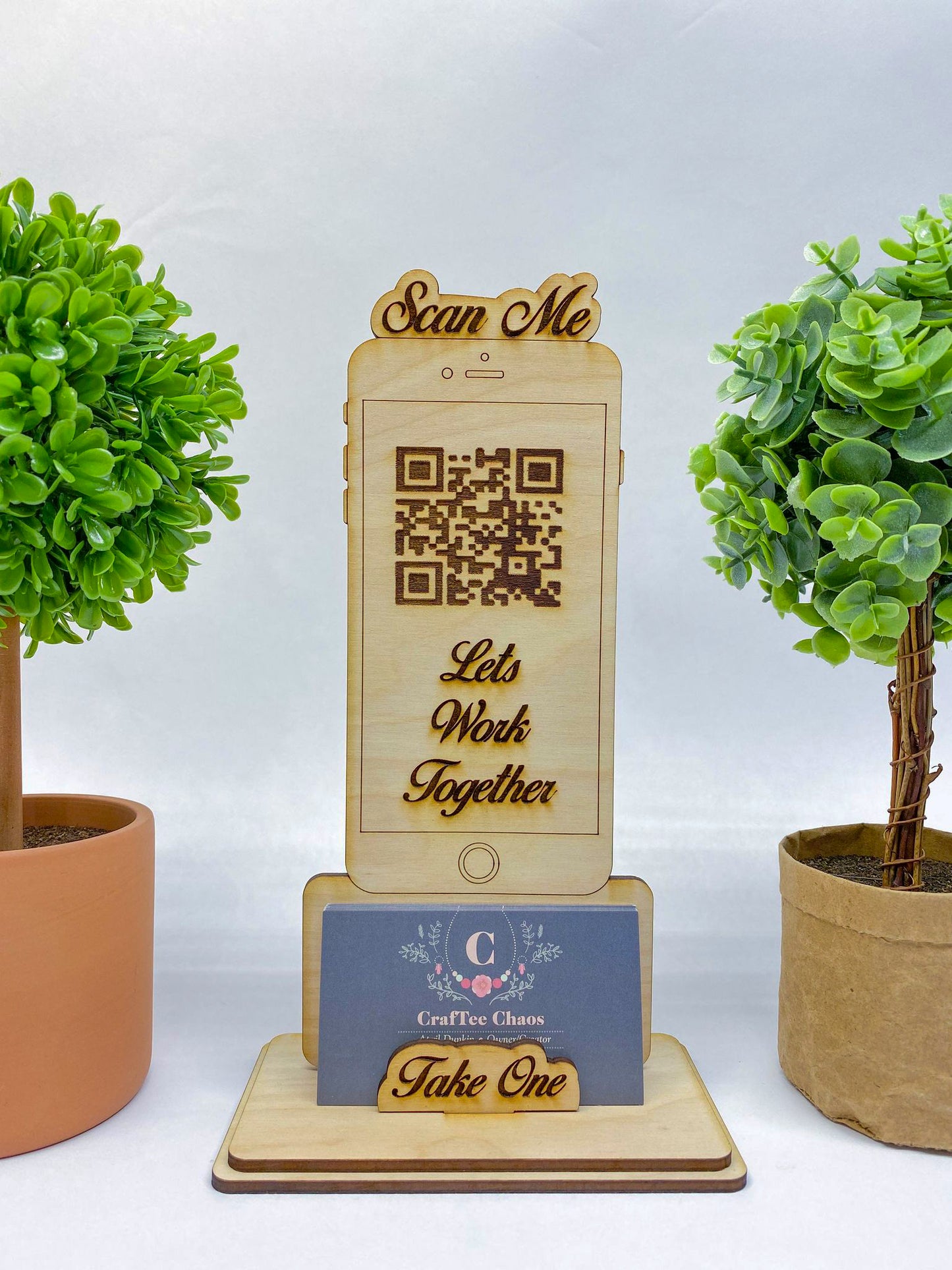 Scan Me Stand with card holder