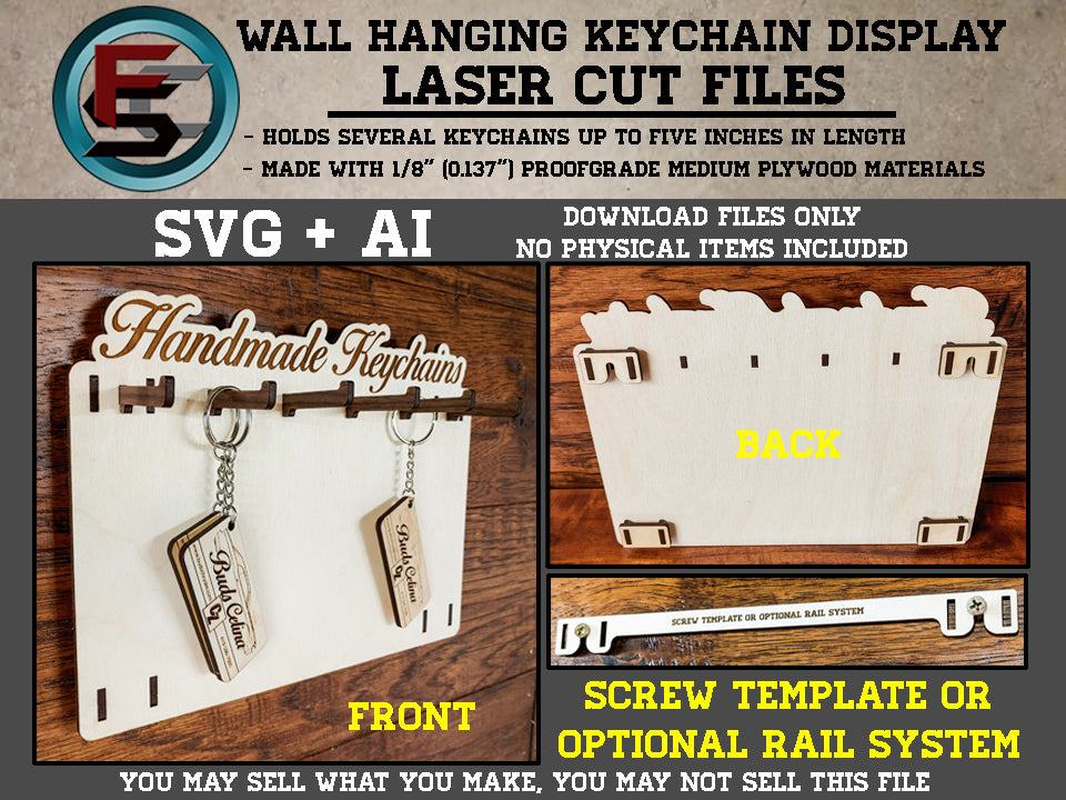 XL Wall Hanging Keychain Display